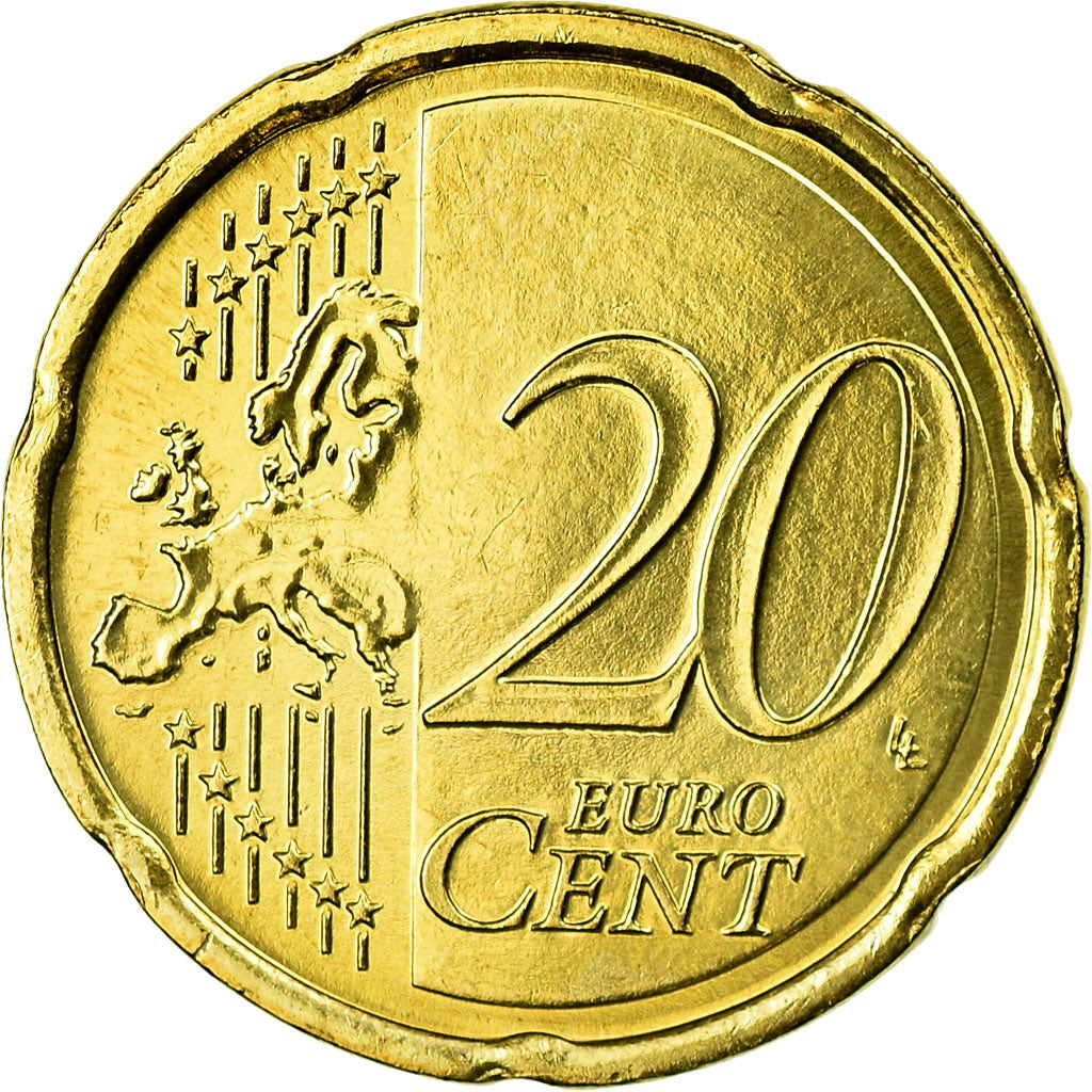 Netherlands, 20 Euro Cent, 2011, MS(63), Brass, KM:269