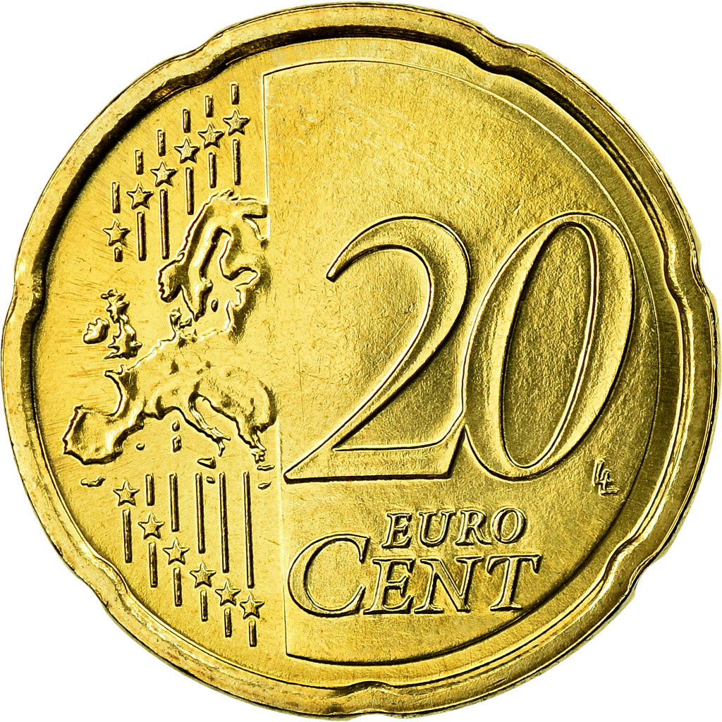 Niederlande, 20 Euro Cent, 2012, UNZ, Messing, KM:269