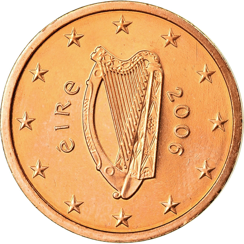 IRELAND REPUBLIC, 2 Euro Cent, 2006, UNZ, Copper Plated Steel, KM:33