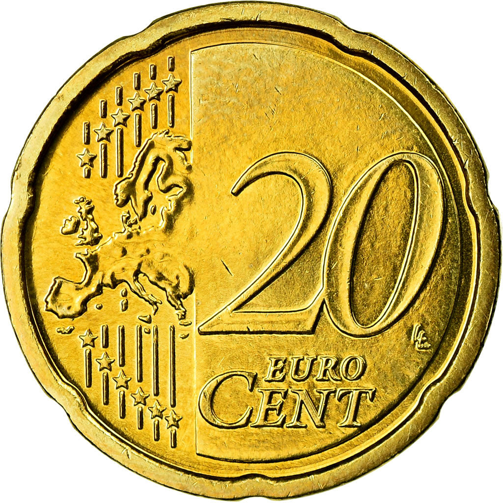 IRELAND REPUBLIC, 20 Euro Cent, 2009, UNZ, Messing, KM:48
