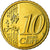 REPUBLIKA IRLANDII, 10 Euro Cent, 2010, Sandyford, AU(55-58), Mosiądz, KM:47
