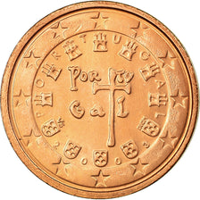 Portugal, 2 Euro Cent, 2003, MS(63), Copper Plated Steel, KM:741