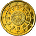 Portugal, 20 Euro Cent, 2003, AU(55-58), Brass, KM:744