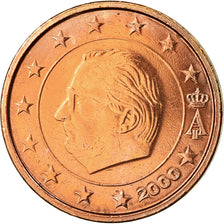 Belgium, 2 Euro Cent, 2000, AU(55-58), Copper Plated Steel, KM:225