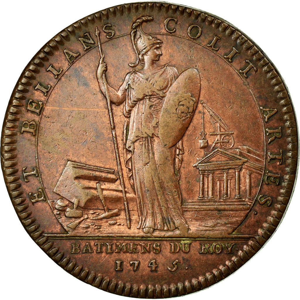 France, Token, Royal, 1745, AU(50-53), Silver, Feuardent:3146