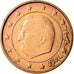 Belgium, Euro Cent, 2001, AU(55-58), Copper Plated Steel, KM:224