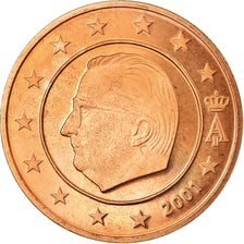 Belgium, 5 Euro Cent, 2001, MS(63), Copper Plated Steel, KM:226