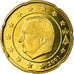 Belgium, 20 Euro Cent, 2001, MS(63), Brass, KM:228