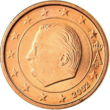 Belgium, Euro Cent, 2002, MS(63), Copper Plated Steel, KM:224