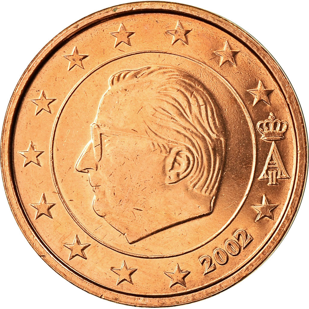 Belgium, 2 Euro Cent, 2002, MS(63), Copper Plated Steel, KM:225
