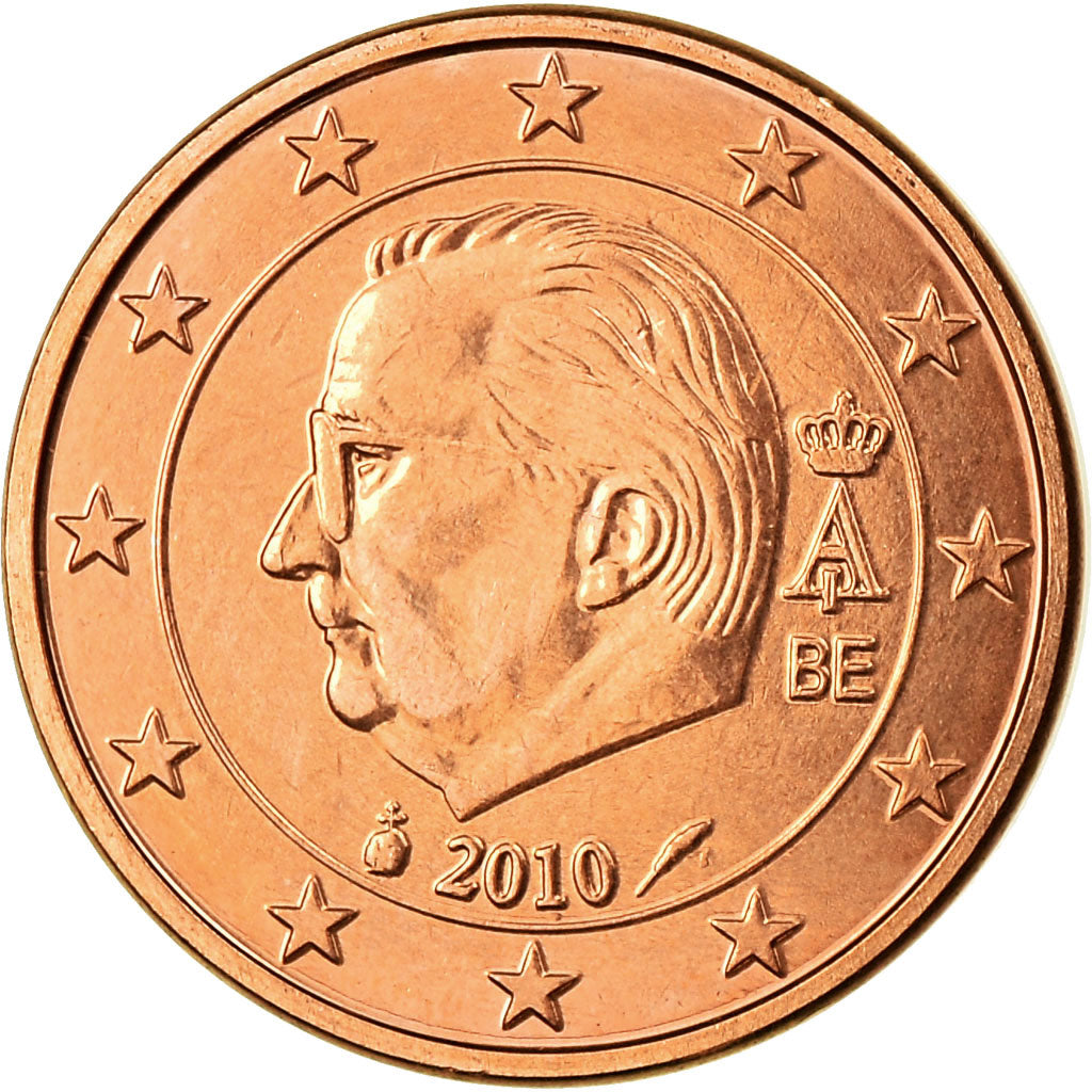 Belgio, Euro Cent, 2010, SPL, Acciaio placcato rame, KM:274