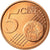 Belgio, 5 Euro Cent, 2010, SPL, Acciaio placcato rame, KM:276