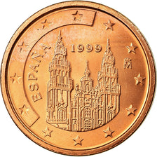 Spagna, 2 Euro Cent, 1999, SPL, Acciaio placcato rame, KM:1041