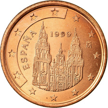 Spain, 5 Euro Cent, 1999, MS(63), Copper Plated Steel, KM:1042