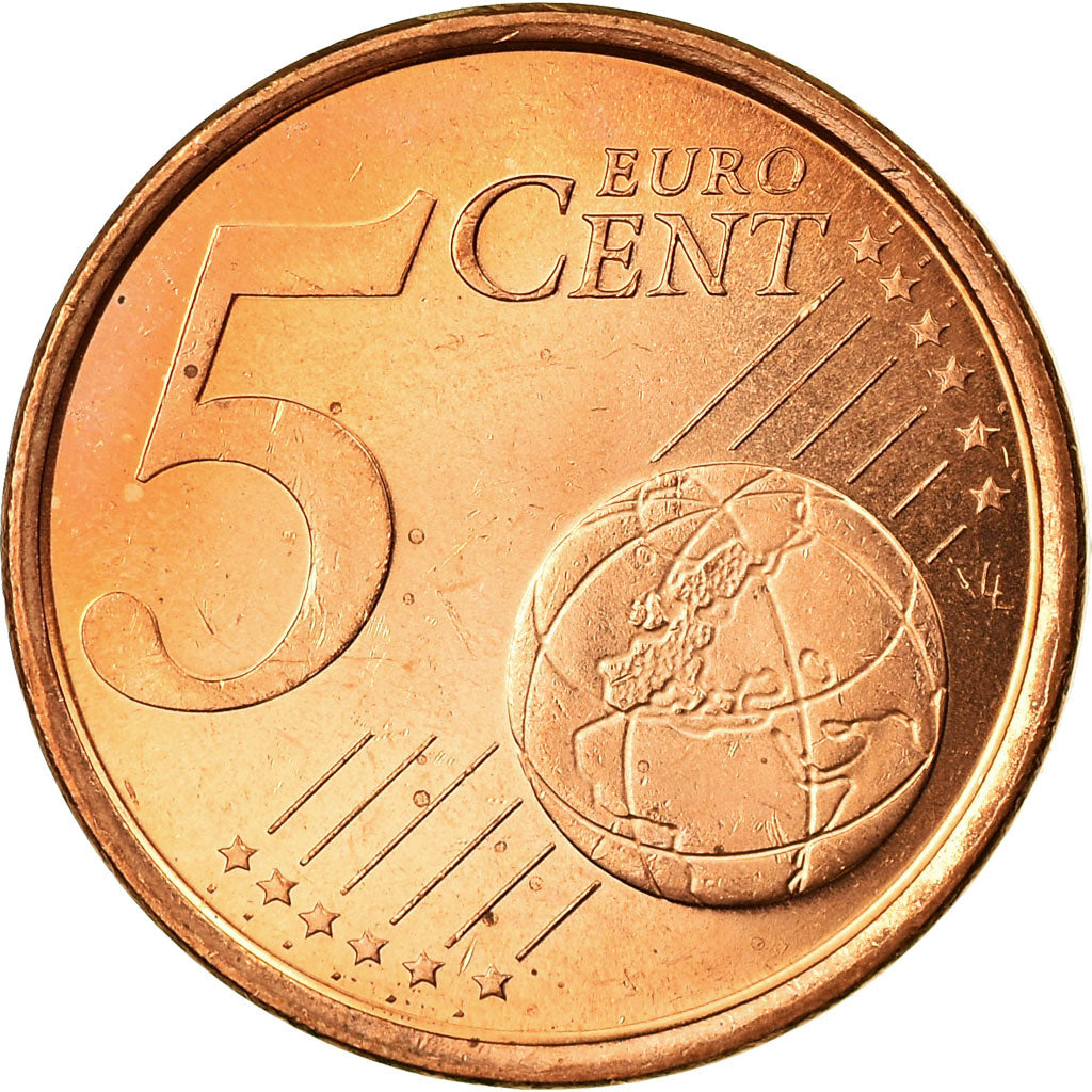 Spain, 5 Euro Cent, 1999, MS(63), Copper Plated Steel, KM:1042