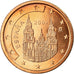 Spain, 2 Euro Cent, 2002, MS(63), Copper Plated Steel, KM:1041