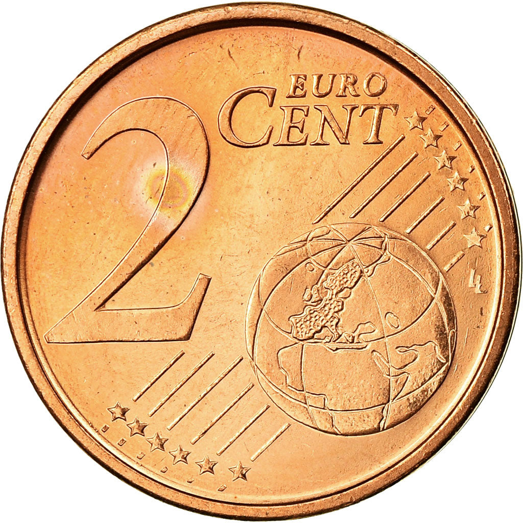 Spain, 2 Euro Cent, 2002, MS(63), Copper Plated Steel, KM:1041