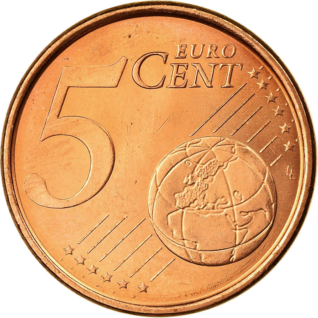 Spain, 5 Euro Cent, 2002, MS(63), Copper Plated Steel, KM:1042