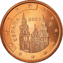 Spagna, 2 Euro Cent, 2003, SPL, Acciaio placcato rame, KM:1041