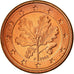 République fédérale allemande, Euro Cent, 2002, SUP, Copper Plated Steel