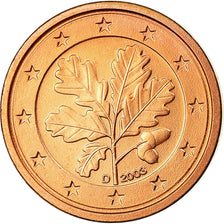 GERMANY - FEDERAL REPUBLIC, Euro Cent, 2003, AU(55-58), Copper Plated Steel