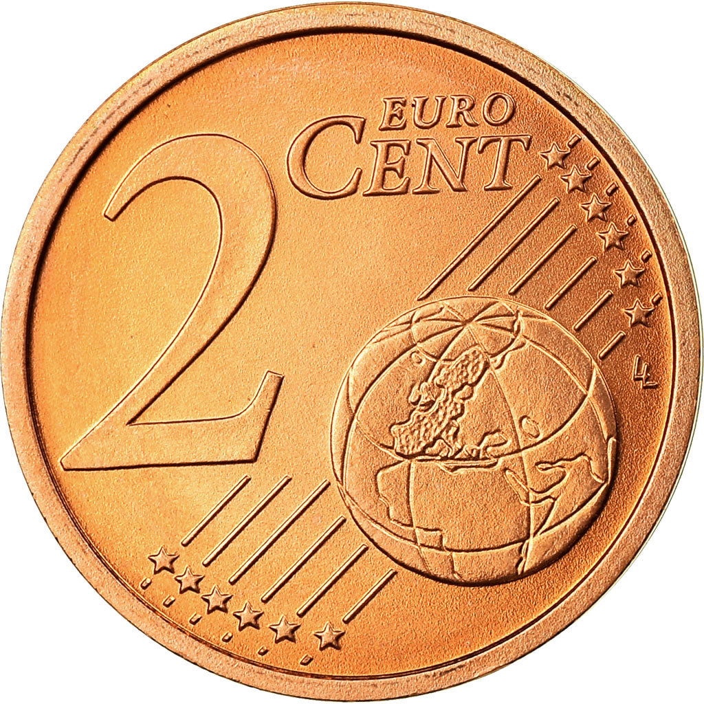 ALEMANHA - REPÚBLICA FEDERAL, 2 Euro Cent, 2003, AU(55-58), Aço Cromado a