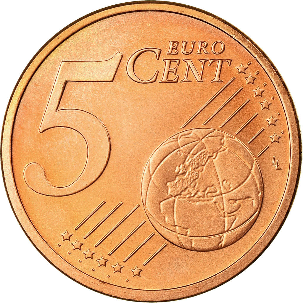 GERMANY - FEDERAL REPUBLIC, 5 Euro Cent, 2003, AU(55-58), Copper Plated Steel