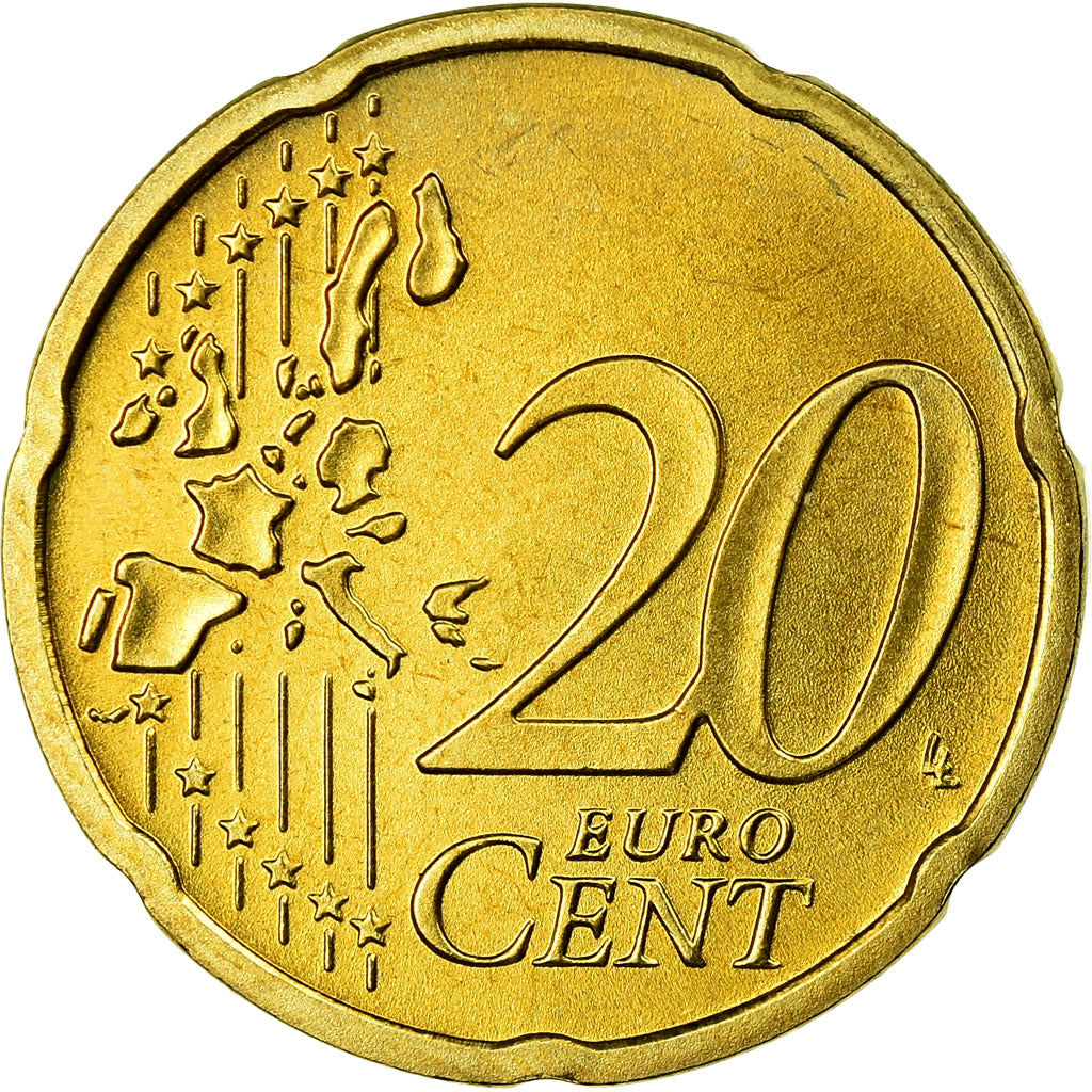 République fédérale allemande, 20 Euro Cent, 2003, SUP, Laiton, KM:211