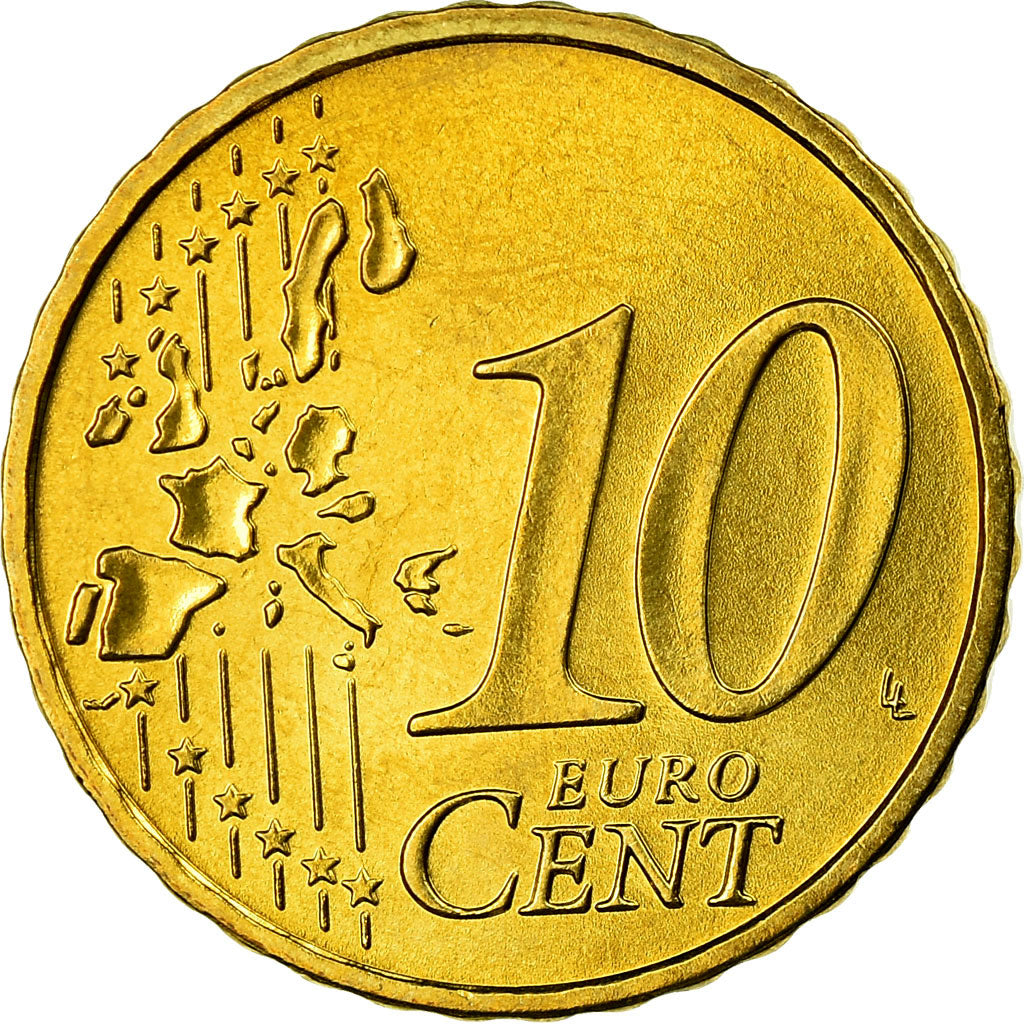 ALEMANHA - REPÚBLICA FEDERAL, 10 Euro Cent, 2004, AU(55-58), Latão, KM:210