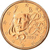 France, Euro Cent, 2009, SPL, Copper Plated Steel, KM:1282