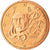 França, 2 Euro Cent, 2009, MS(63), Aço Cromado a Cobre, KM:1283