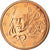 França, 5 Euro Cent, 2009, MS(63), Aço Cromado a Cobre, KM:1284