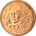 France, 5 Euro Cent, 2009, SPL, Copper Plated Steel, KM:1284
