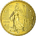 Frankreich, 10 Euro Cent, 2010, UNZ, Messing, KM:1410