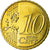 França, 10 Euro Cent, 2010, MS(63), Latão, KM:1410