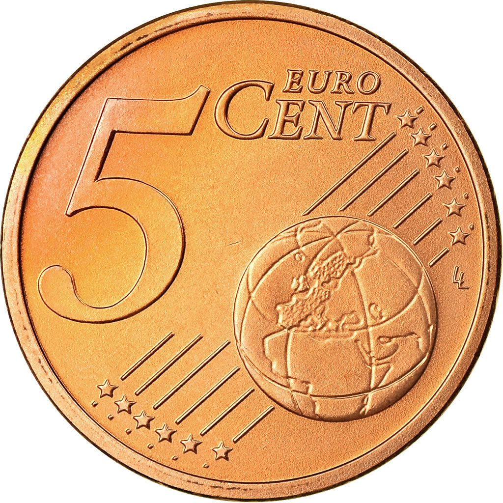 GERMANIA - REPUBBLICA FEDERALE, 5 Euro Cent, 2005, SPL, Acciaio placcato rame