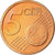 Niemcy - RFN, 5 Euro Cent, 2005, Munich, MS(63), Miedź platerowana stalą