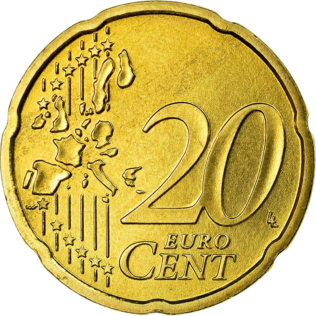 République fédérale allemande, 20 Euro Cent, 2005, SPL, Laiton, KM:211