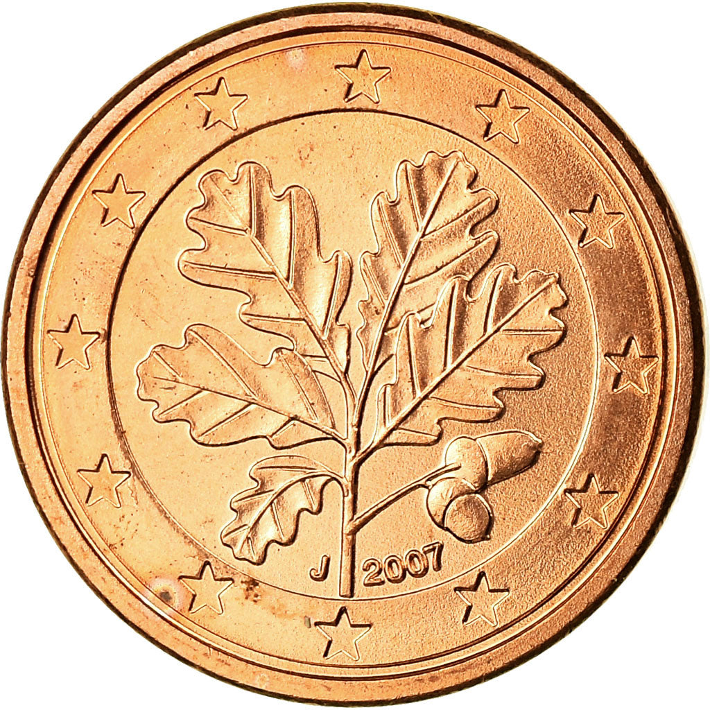 République fédérale allemande, Euro Cent, 2007, SPL, Copper Plated Steel