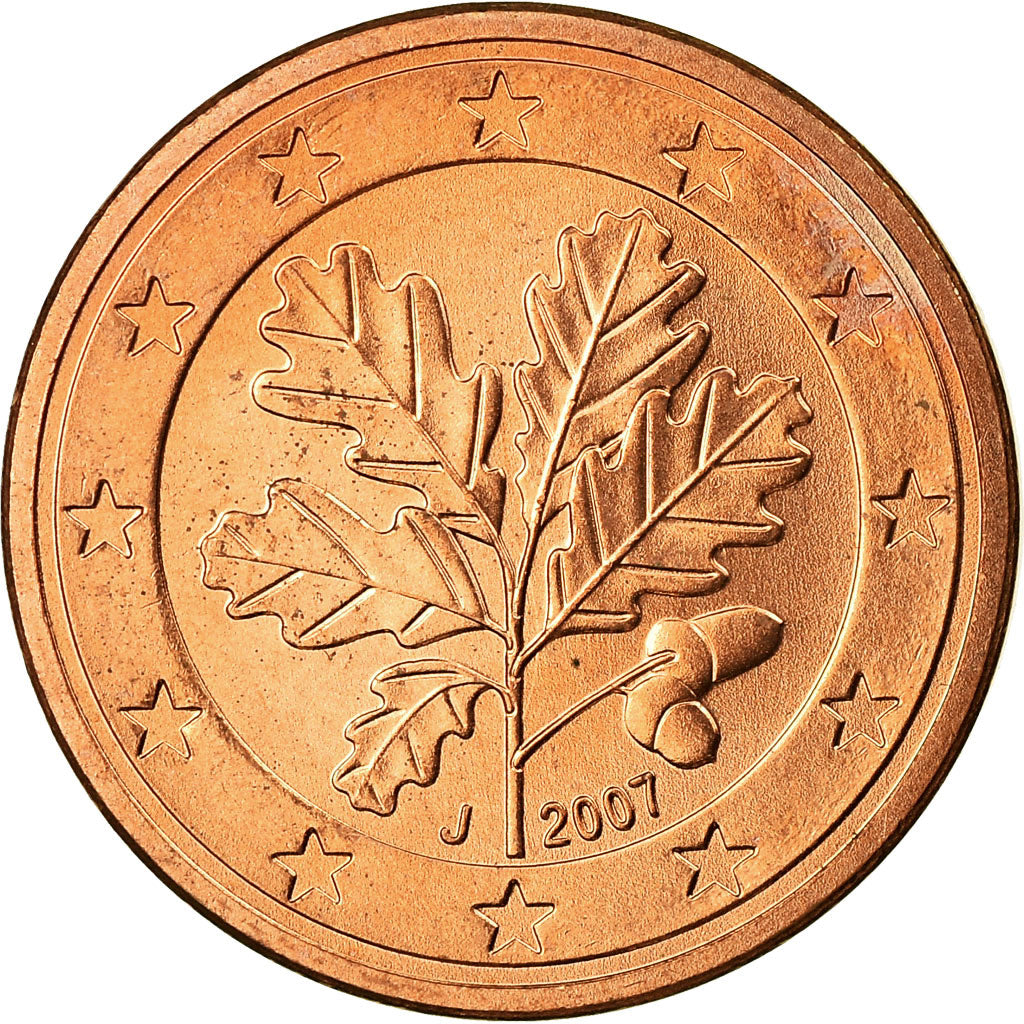 République fédérale allemande, 5 Euro Cent, 2007, SPL, Copper Plated Steel