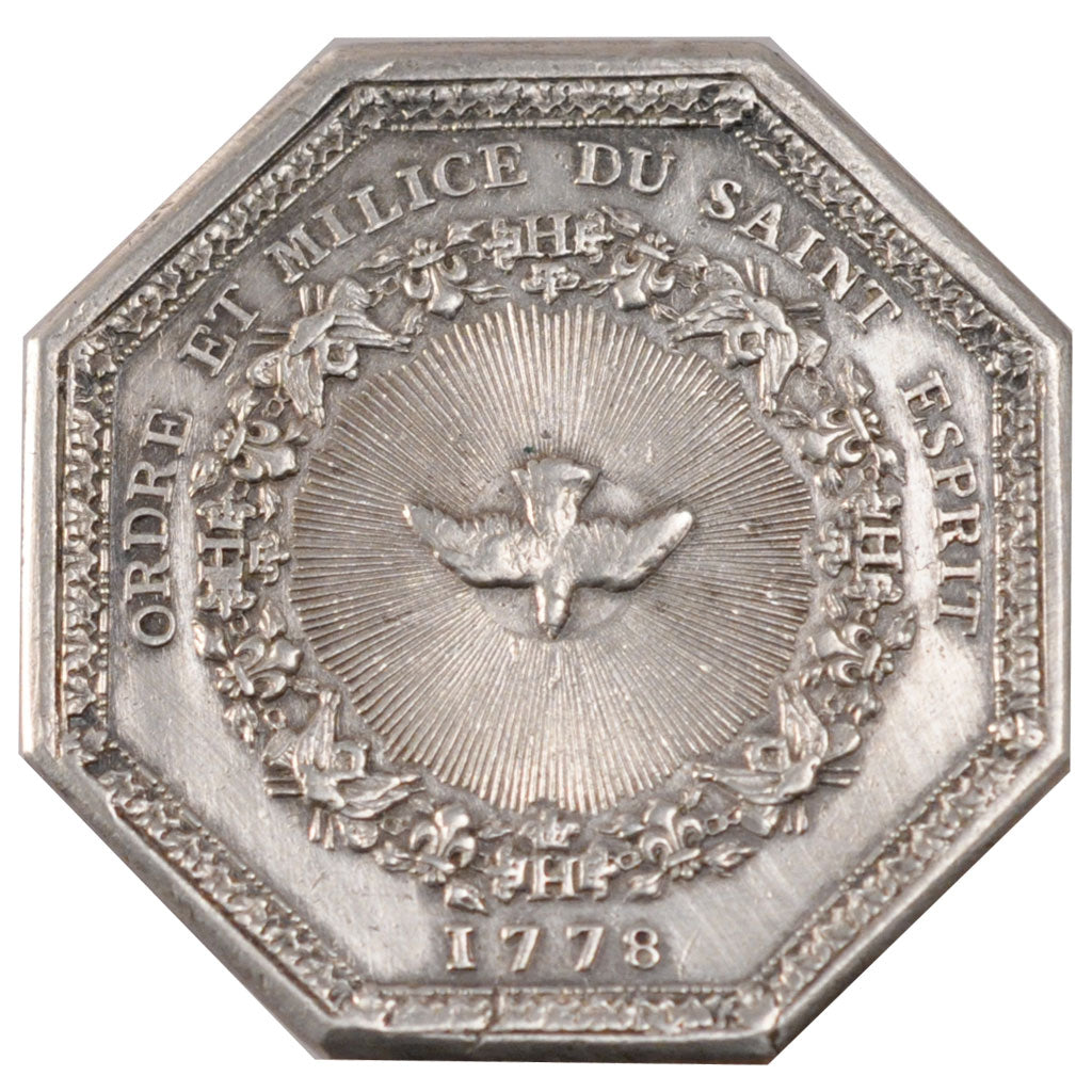France, Royal, Token, 1778, AU(50-53), Silver, Feuardent #inédit, 17.09