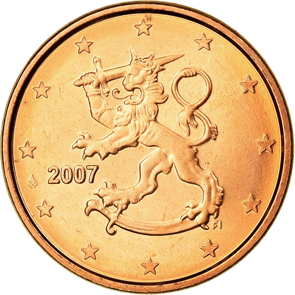 Finnland, Euro Cent, 2007, STGL, Copper Plated Steel, KM:98