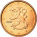 Finnland, Euro Cent, 2007, STGL, Copper Plated Steel, KM:98