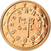 Portugal, 2 Euro Cent, 2007, BU, MS(65-70), Aço Cromado a Cobre, KM:741