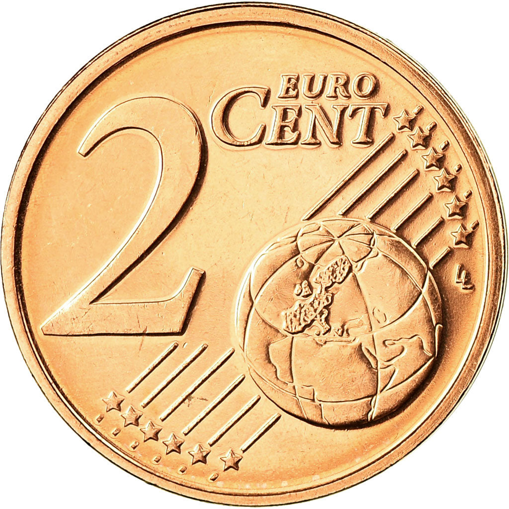 Portugal, 2 Euro Cent, 2007, BU, MS(65-70), Aço Cromado a Cobre, KM:741