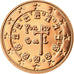 Portugal, 5 Euro Cent, 2007, BU, MS(65-70), Aço Cromado a Cobre, KM:742