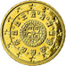 Portugal, 10 Euro Cent, 2007, BU, MS(65-70), Brass, KM:743