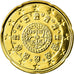 Portogallo, 20 Euro Cent, 2007, BU, FDC, Ottone, KM:744