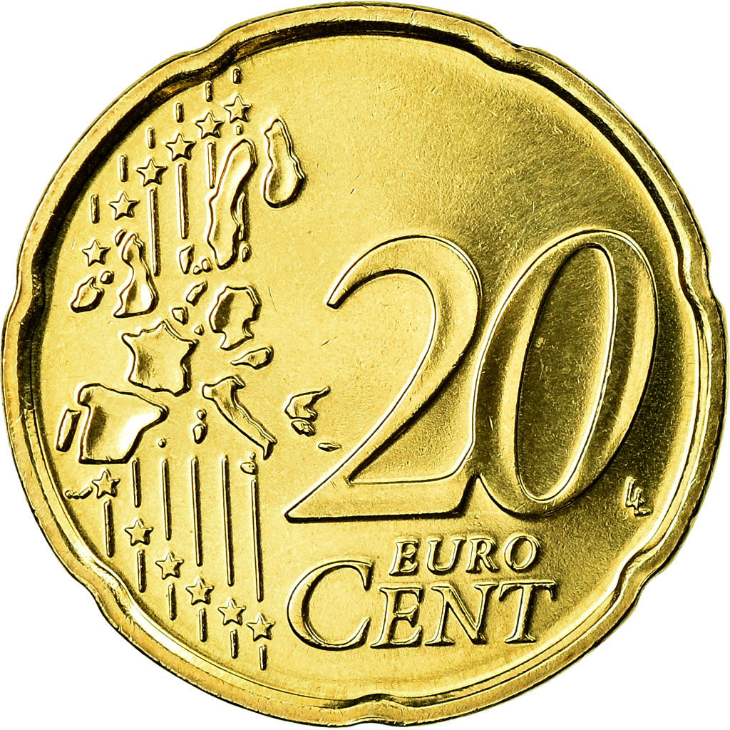 Portogallo, 20 Euro Cent, 2007, BU, FDC, Ottone, KM:744