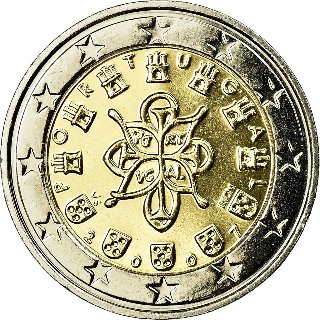 Portugal, 2 Euro, 2007, BU, MS(65-70), Bi-Metallic, KM:747
